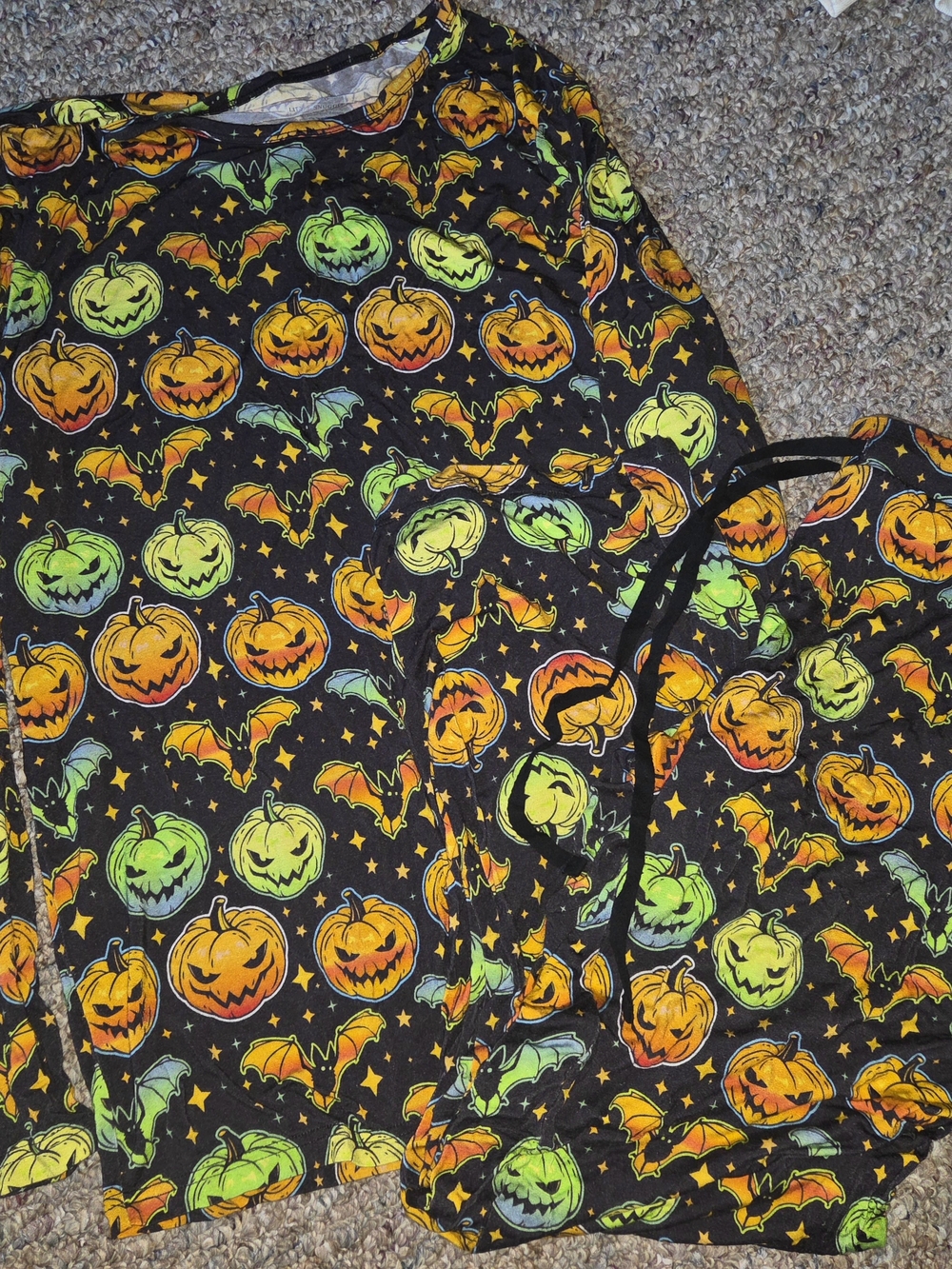 Womans Jack O Lantern Pajamas